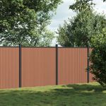 Casa si Gradina - Gradina si terasa - Garduri, panouri si accesorii - Panouri pentru gard, maro, 353x186 cm, WPC - Infinity.ro