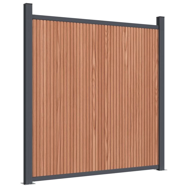 Casa si Gradina - Gradina si terasa - Garduri, panouri si accesorii - Panouri pentru gard, maro, 353x186 cm, WPC - Infinity.ro