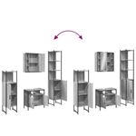 Casa si Gradina - Mobilier - Seturi de mobilier - Seturi baie - Set dulapuri de baie, 4 piese, gri sonoma, lemn prelucrat - Infinity.ro