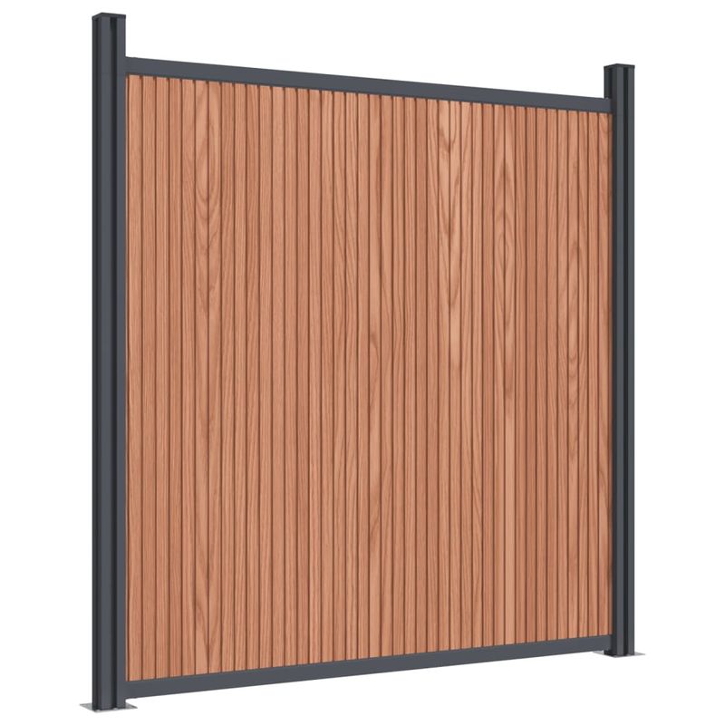 Casa si Gradina - Gradina si terasa - Garduri, panouri si accesorii - Panouri pentru gard, maro, 353x186 cm, WPC - Infinity.ro