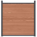 Casa si Gradina - Gradina si terasa - Garduri, panouri si accesorii - Panouri pentru gard, maro, 353x186 cm, WPC - Infinity.ro