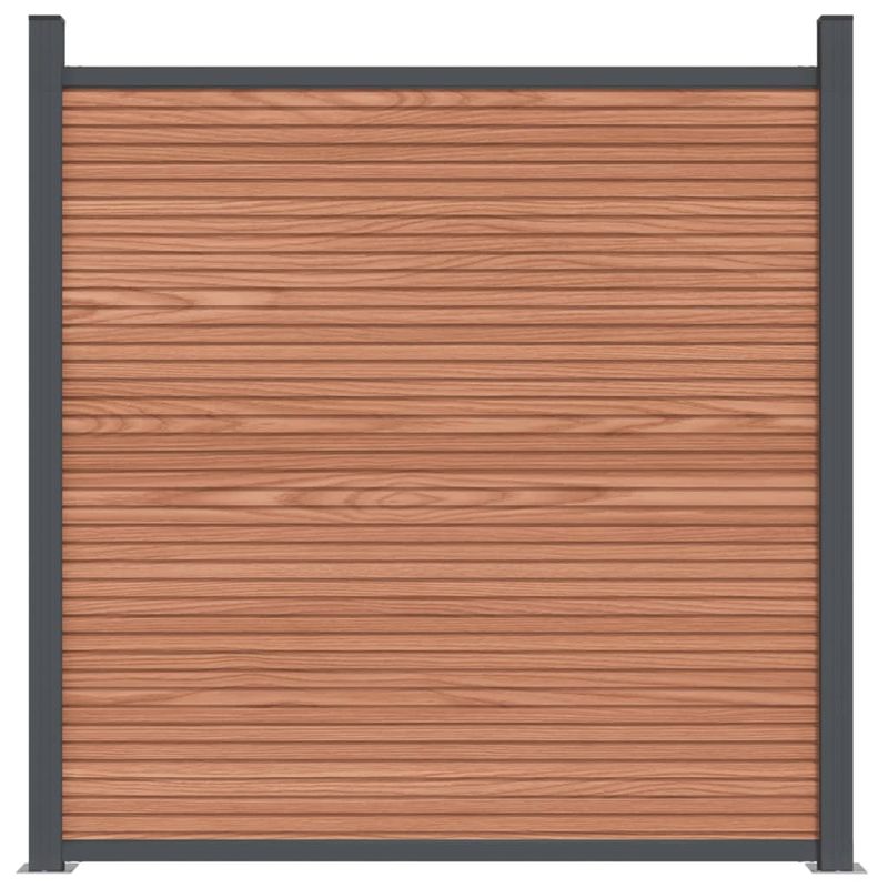 Casa si Gradina - Gradina si terasa - Garduri, panouri si accesorii - Panouri pentru gard, maro, 353x186 cm, WPC - Infinity.ro