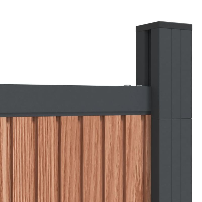 Casa si Gradina - Gradina si terasa - Garduri, panouri si accesorii - Panouri pentru gard, maro, 353x186 cm, WPC - Infinity.ro