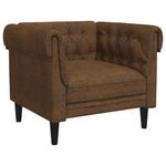 Casa si Gradina - Mobilier - Scaune si fotolii - Fotolii - Fotoliu Chesterfield, maro, material textil - Infinity.ro