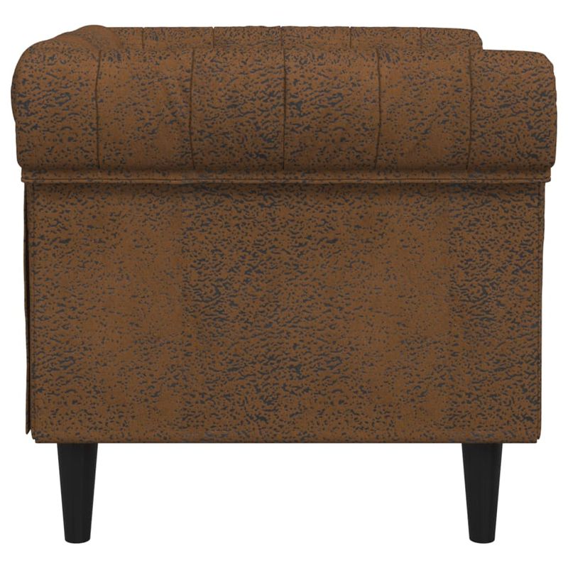 Casa si Gradina - Mobilier - Scaune si fotolii - Fotolii - Fotoliu Chesterfield, maro, material textil - Infinity.ro