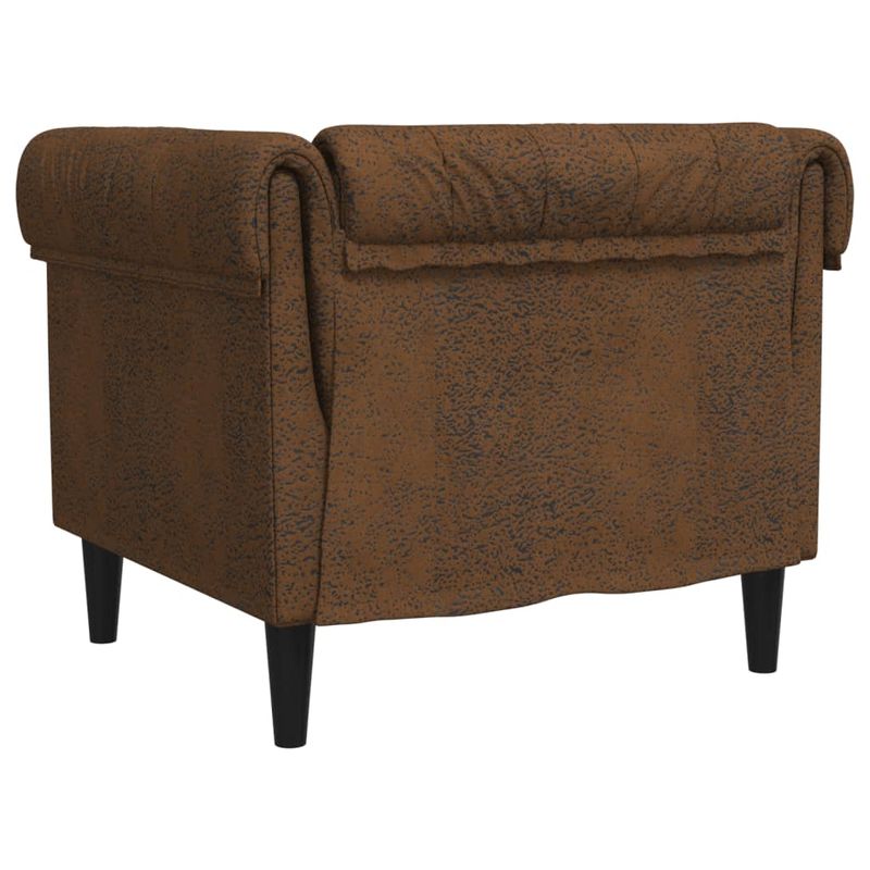 Casa si Gradina - Mobilier - Scaune si fotolii - Fotolii - Fotoliu Chesterfield, maro, material textil - Infinity.ro