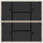 Casa si Gradina - Gradina si terasa - Mobilier exterior - Mese gradina - Masa gradina blat din sticla gri deschis 80x80x75 cm poliratan - Infinity.ro