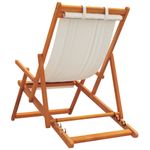 Casa si Gradina - Gradina si terasa - Mobilier exterior - Scaune si sezlonguri gradina - Scaune de plaja pliante, 2 buc., crem, material textil - Infinity.ro
