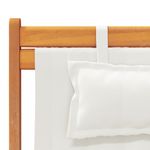 Casa si Gradina - Gradina si terasa - Mobilier exterior - Scaune si sezlonguri gradina - Scaune de plaja pliante, 2 buc., crem, material textil - Infinity.ro
