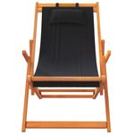 Casa si Gradina - Gradina si terasa - Mobilier exterior - Scaune si sezlonguri gradina - Scaune de plaja pliante, 2 buc., negru, material textil - Infinity.ro