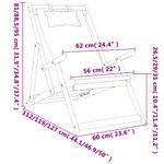 Casa si Gradina - Gradina si terasa - Mobilier exterior - Scaune si sezlonguri gradina - Scaune de plaja pliante, 2 buc., negru, material textil - Infinity.ro
