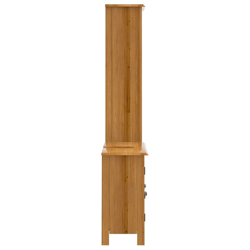 Casa si Gradina - Mobilier - Seturi de mobilier - Seturi baie - Set mobilier de baie, 2 piese, lemn masiv de pin, model dulap chiuvetă + dulap înalt - Infinity.ro
