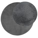 Casa si Gradina - Textile si covoare - Covoare - Covoare casa - Covor „OVIEDO”, fire scurte, antracit, Ø 120 cm - Infinity.ro