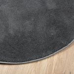 Casa si Gradina - Textile si covoare - Covoare - Covoare casa - Covor „OVIEDO”, fire scurte, antracit, Ø 120 cm - Infinity.ro