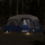 Sport si Outdoor - Camping - Corturi camping - Cort camping cu lumina LED pentru 9 persoane, albastru deschis - Infinity.ro