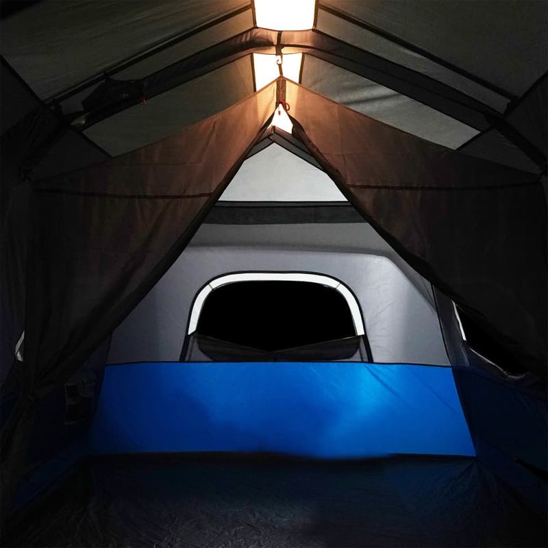 Sport si Outdoor - Camping - Corturi camping - Cort camping cu lumina LED pentru 9 persoane, albastru deschis - Infinity.ro