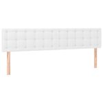 Casa si Gradina - Mobilier - Paturi si accesorii - Paturi - Pat box spring cu saltea si LED, alb, 120x190 cm, piele eco - Infinity.ro