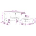 Casa si Gradina - Mobilier - Seturi de mobilier - Seturi living - Set de canapele cu perne, 2 piese, albastru, catifea - Infinity.ro