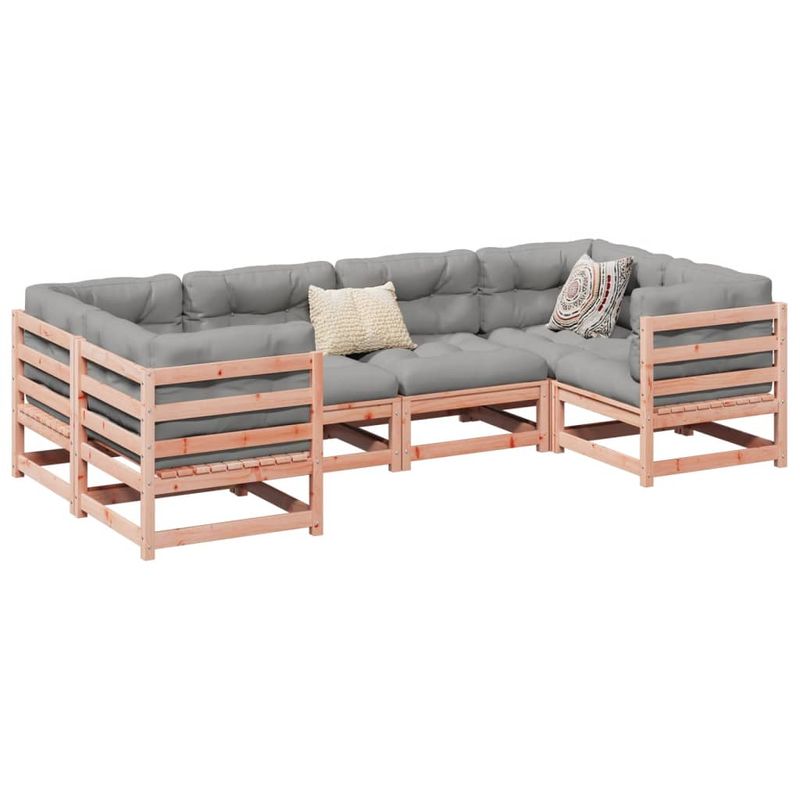 Casa si Gradina - Gradina si terasa - Mobilier exterior - Seturi mobila gradina - Set canapele gradina, 6 piese, lemn masiv brad douglas - Infinity.ro