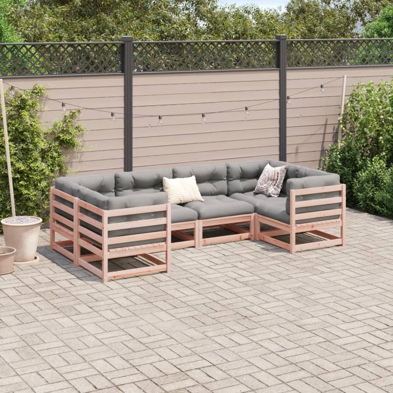 Casa si Gradina - Gradina si terasa - Mobilier exterior - Seturi mobila gradina - Set canapele gradina, 6 piese, lemn masiv brad douglas - Infinity.ro