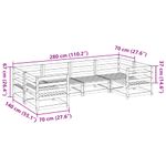 Casa si Gradina - Gradina si terasa - Mobilier exterior - Seturi mobila gradina - Set canapele gradina, 6 piese, lemn masiv brad douglas - Infinity.ro