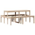 Casa si Gradina - Gradina si terasa - Mobilier exterior - Mese gradina - Masa de picnic, 160x134x75 cm, lemn masiv de pin - Infinity.ro