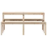 Casa si Gradina - Gradina si terasa - Mobilier exterior - Mese gradina - Masa de picnic, 160x134x75 cm, lemn masiv de pin - Infinity.ro