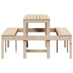 Casa si Gradina - Gradina si terasa - Mobilier exterior - Mese gradina - Masa de picnic, 160x134x75 cm, lemn masiv de pin - Infinity.ro