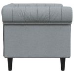 Casa si Gradina - Mobilier - Scaune si fotolii - Fotolii - Fotoliu Chesterfield gri deschis, material textil - Infinity.ro