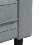 Casa si Gradina - Mobilier - Scaune si fotolii - Fotolii - Fotoliu Chesterfield gri deschis, material textil - Infinity.ro