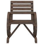 Casa si Gradina - Gradina si terasa - Mobilier exterior - Scaune si sezlonguri gradina - Scaune de gradina, 4 buc., lemn masiv de brad, maro închis - Infinity.ro
