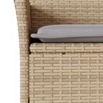 Casa si Gradina - Gradina si terasa - Mobilier exterior - Scaune si sezlonguri gradina - Fotolii de gradina cu perne, 2 buc., bej, poliratan - Infinity.ro