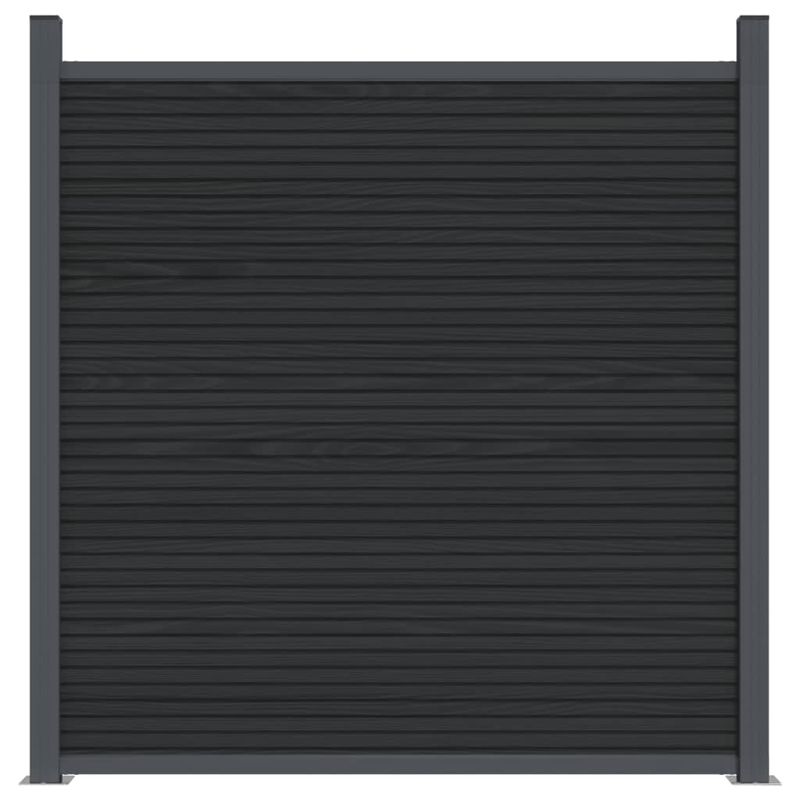 Casa si Gradina - Gradina si terasa - Garduri, panouri si accesorii - Panou pentru gard, gri, 353x186 cm, WPC - Infinity.ro