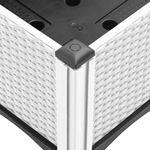 Casa si Gradina - Gradinarit si plante - Plante si ghivece - Ghivece si suporturi - Jardiniera de gradina cu spalier, alb, 80x40x142 cm, PP - Infinity.ro