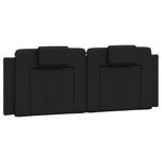 Casa si Gradina - Mobilier - Paturi si accesorii - Paturi - Pat cu saltea, negru, 120x200 cm, piele ecologica - Infinity.ro