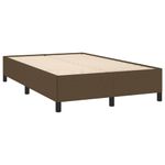 Casa si Gradina - Mobilier - Paturi si accesorii - Paturi - Pat box spring cu saltea, maro inchis, 120x190 cm, textil - Infinity.ro