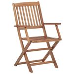 Casa si Gradina - Gradina si terasa - Mobilier exterior - Scaune si sezlonguri gradina - Scaune gradina pliabile, cu perne, 6 buc., lemn masiv de acacia - Infinity.ro