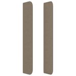Casa si Gradina - Mobilier - Paturi si accesorii - Accesorii paturi - Tablie de pat cu aripioare gri taupe 183x16x118/128 cm textil - Infinity.ro