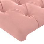 Casa si Gradina - Mobilier - Paturi si accesorii - Paturi - Cadru de pat cu tablie, roz, 160x200 cm, catifea - Infinity.ro