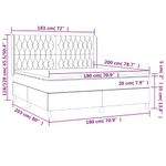 Casa si Gradina - Mobilier - Paturi si accesorii - Paturi - Pat box spring cu saltea, roz, 180x200 cm, catifea - Infinity.ro