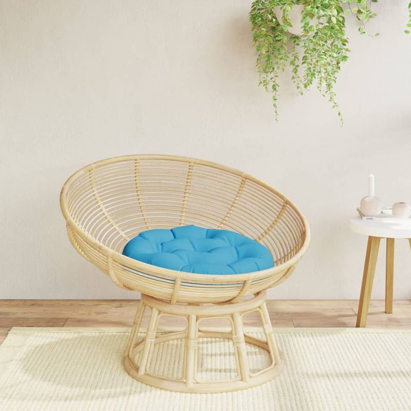 Casa si Gradina - Textile si covoare - Perne si pilote - Perne decorative - Perna rotunda, albastru deschis, Ø 60 x11 cm, tesatura Oxford - Infinity.ro