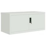 Casa si Gradina - Constructii - Depozitare, transport si protectie - Rafturi, fisete si vestiare - Fiset, gri deschis, 90x40x180 cm, otel - Infinity.ro