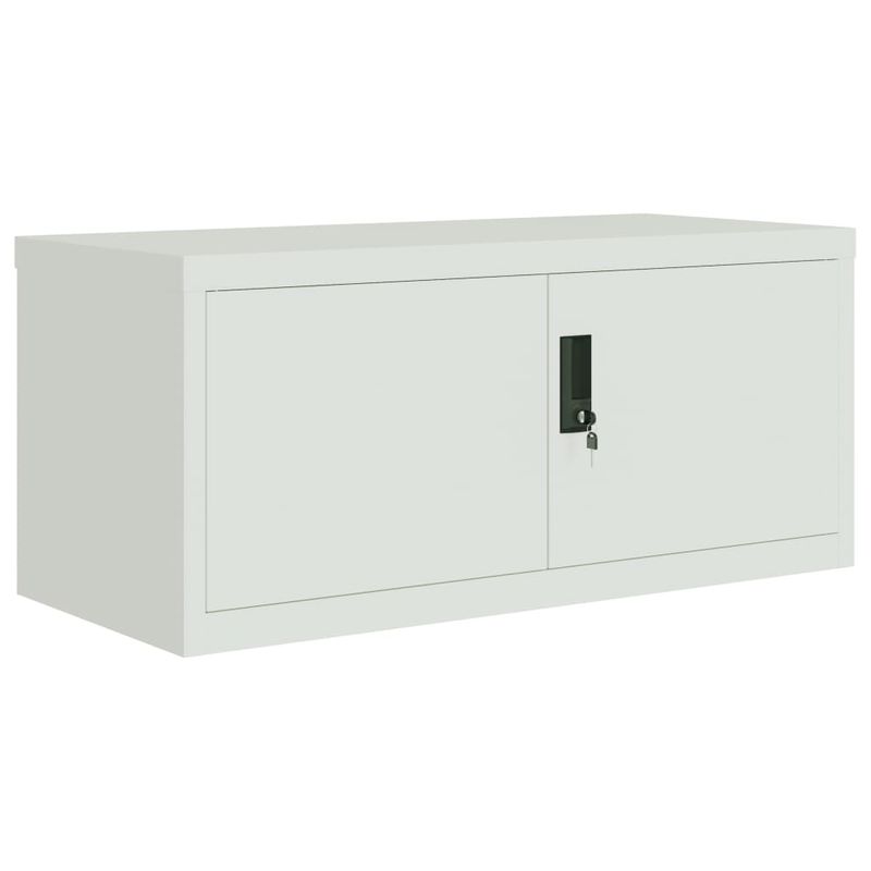 Casa si Gradina - Constructii - Depozitare, transport si protectie - Rafturi, fisete si vestiare - Fiset, gri deschis, 90x40x180 cm, otel - Infinity.ro
