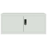 Casa si Gradina - Constructii - Depozitare, transport si protectie - Rafturi, fisete si vestiare - Fiset, gri deschis, 90x40x180 cm, otel - Infinity.ro