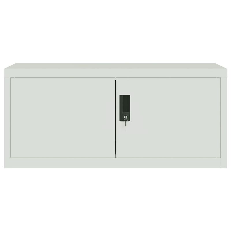 Casa si Gradina - Constructii - Depozitare, transport si protectie - Rafturi, fisete si vestiare - Fiset, gri deschis, 90x40x180 cm, otel - Infinity.ro