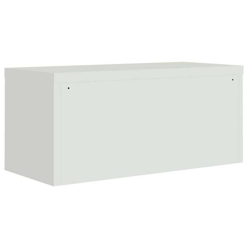 Casa si Gradina - Constructii - Depozitare, transport si protectie - Rafturi, fisete si vestiare - Fiset, gri deschis, 90x40x180 cm, otel - Infinity.ro