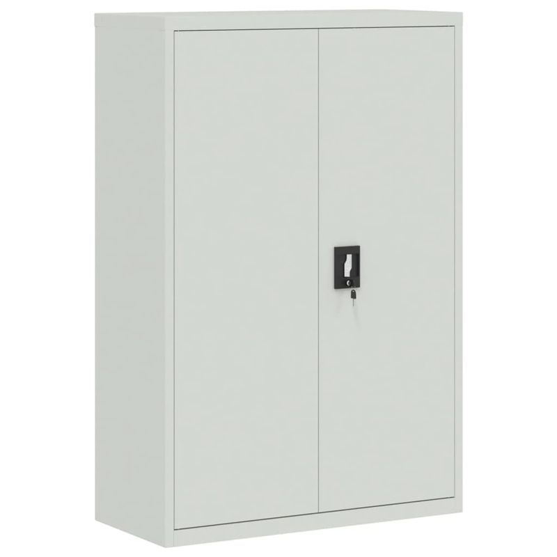 Casa si Gradina - Constructii - Depozitare, transport si protectie - Rafturi, fisete si vestiare - Fiset, gri deschis, 90x40x180 cm, otel - Infinity.ro