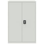 Casa si Gradina - Constructii - Depozitare, transport si protectie - Rafturi, fisete si vestiare - Fiset, gri deschis, 90x40x180 cm, otel - Infinity.ro