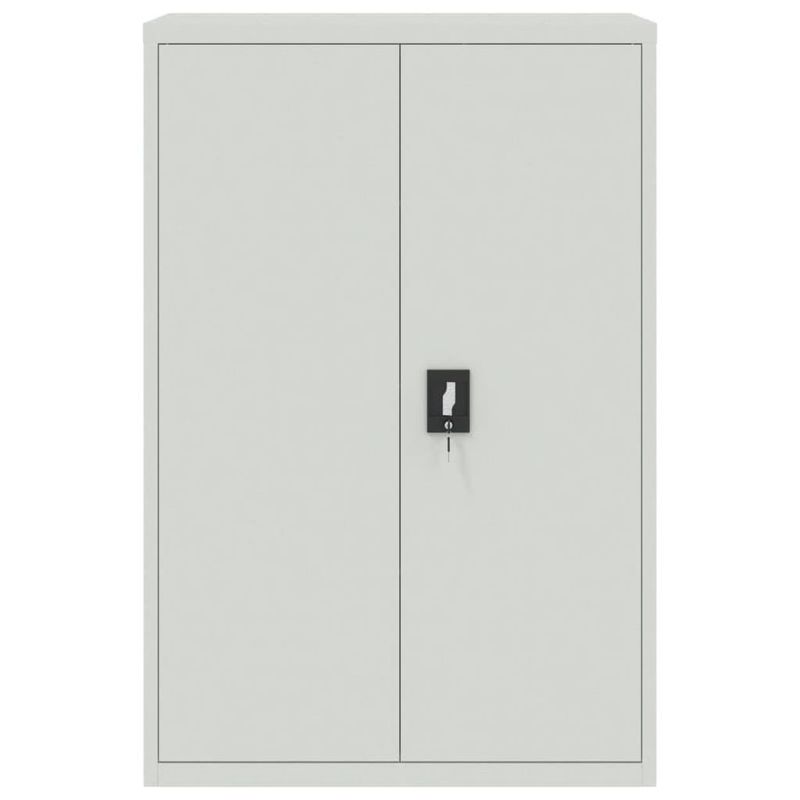 Casa si Gradina - Constructii - Depozitare, transport si protectie - Rafturi, fisete si vestiare - Fiset, gri deschis, 90x40x180 cm, otel - Infinity.ro