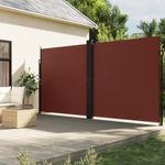 Casa si Gradina - Gradina si terasa - Umbrele si pavilioane - Umbrele - Copertina laterala retractabila, maro, 220x1000 cm - Infinity.ro